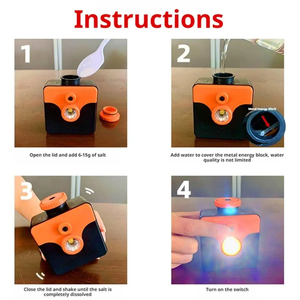 Sevair Deco Saltwater Emergency LED Light setup instructions