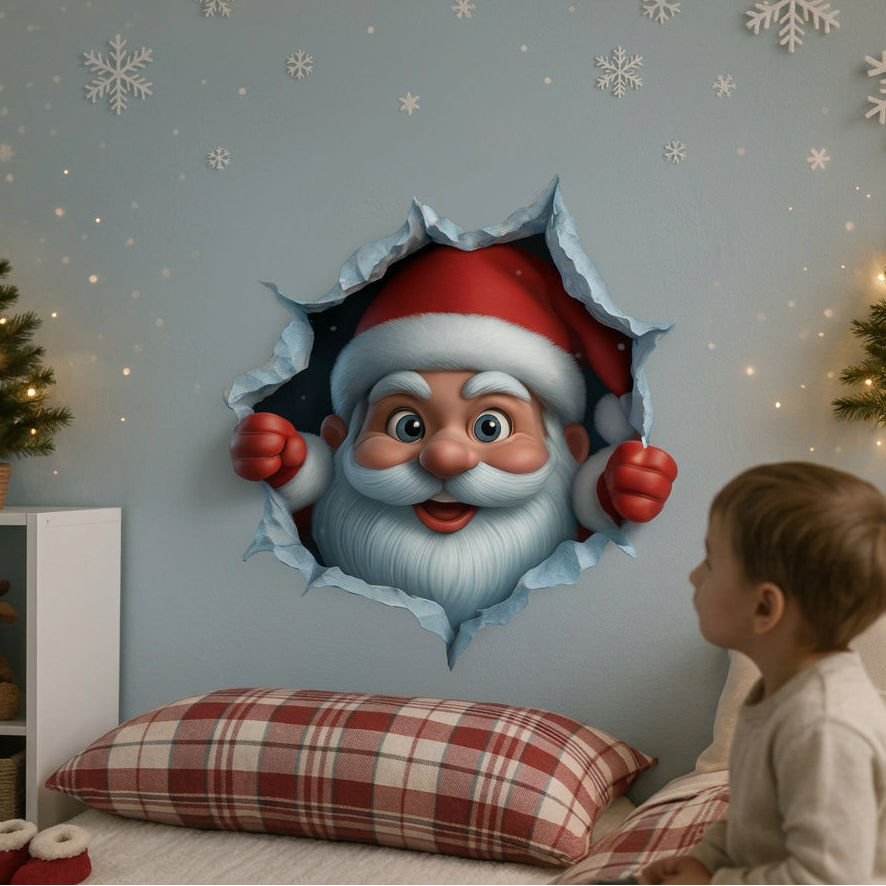 Sevair Deco Santa 3D Wall Sticker for Christmas 1