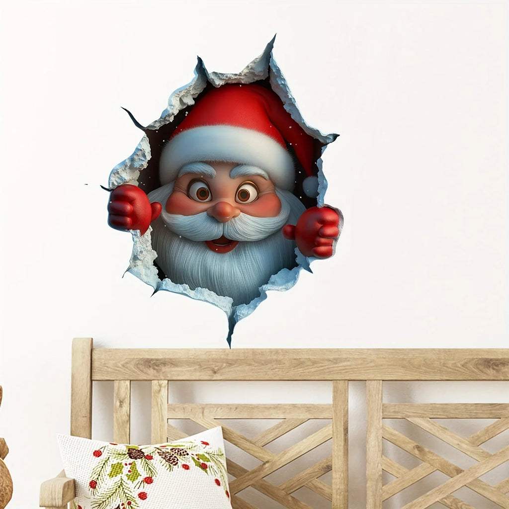 Sevair Deco Santa 3D Wall Sticker for Christmas 4