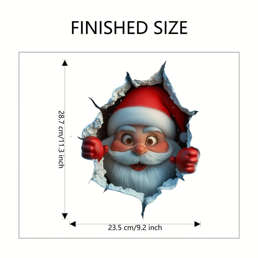 Sevair Deco Santa 3D Wall Sticker for Christmas 5