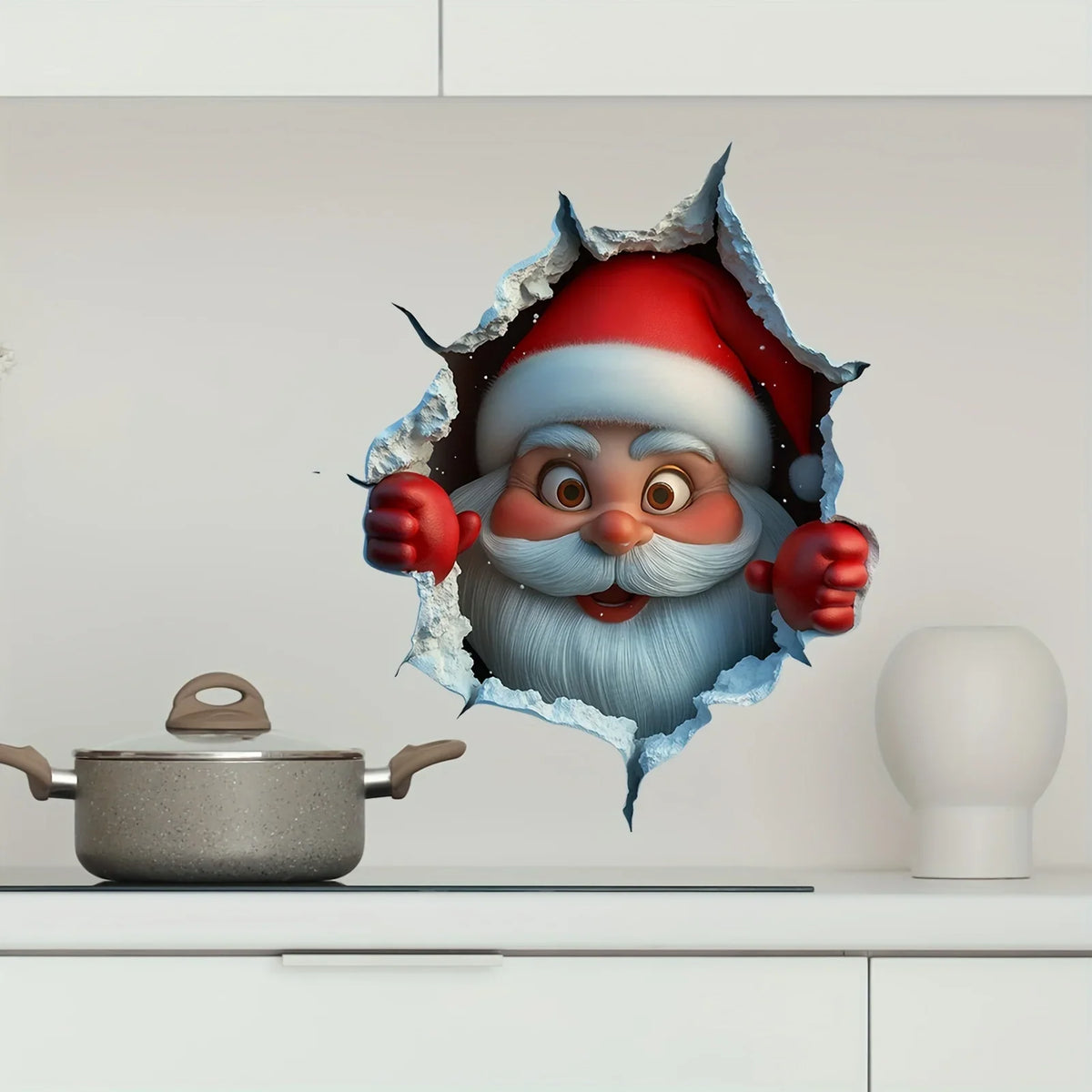 Sevair Deco Santa 3D Wall Sticker for Christmas 7