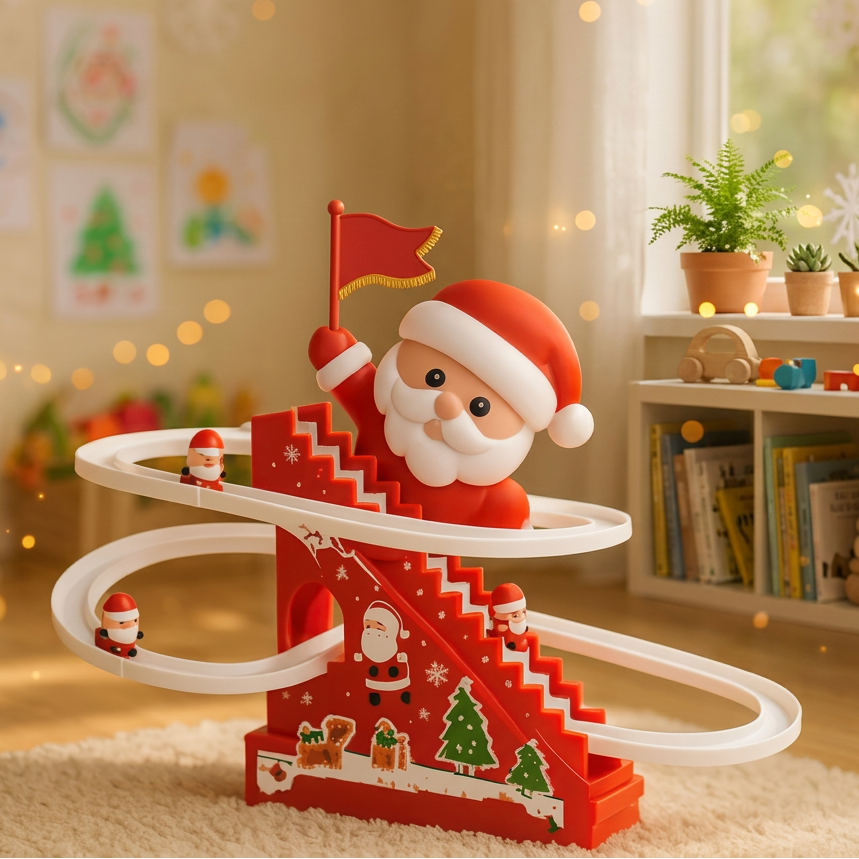 Sevair Deco Santa Climbing Christmas Track Toy 1