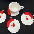 Sevair Deco Santa Crochet Coasters 4 Pack 2