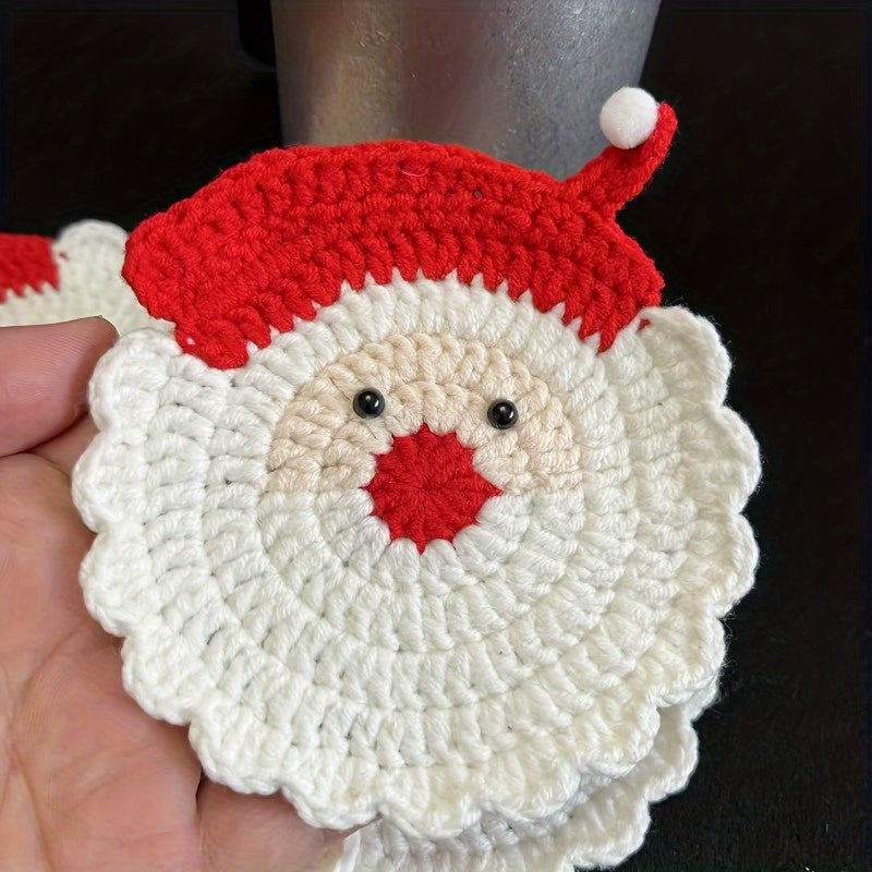 Sevair Deco Santa Crochet Coasters 4 Pack 3