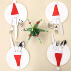 Sevair Deco Santa Cutlery Holders Felt Set 3
