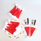 Sevair Deco Santa Cutlery Holders Felt Set 5