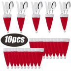 Sevair Deco Santa Cutlery Holders Felt Set 8