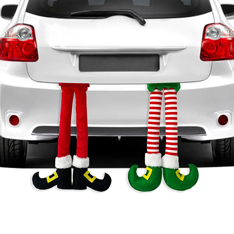 Sevair Deco Santa Elf Car Legs Christmas Decor 2