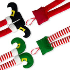Sevair Deco Santa Elf Car Legs Christmas Decor 6