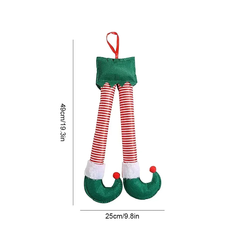 Sevair Deco Santa Elf Car Legs Christmas Decor 7
