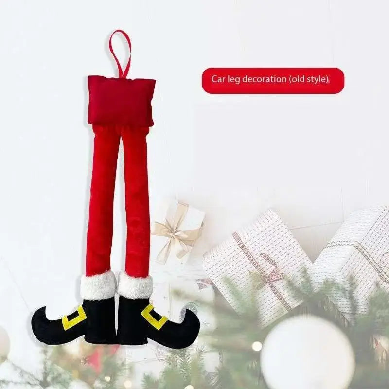 Sevair Deco Santa Elf Car Legs Christmas Decor 9