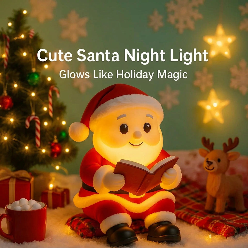 Sevair Deco Santa Night Light with Warm Christmas Glow 1