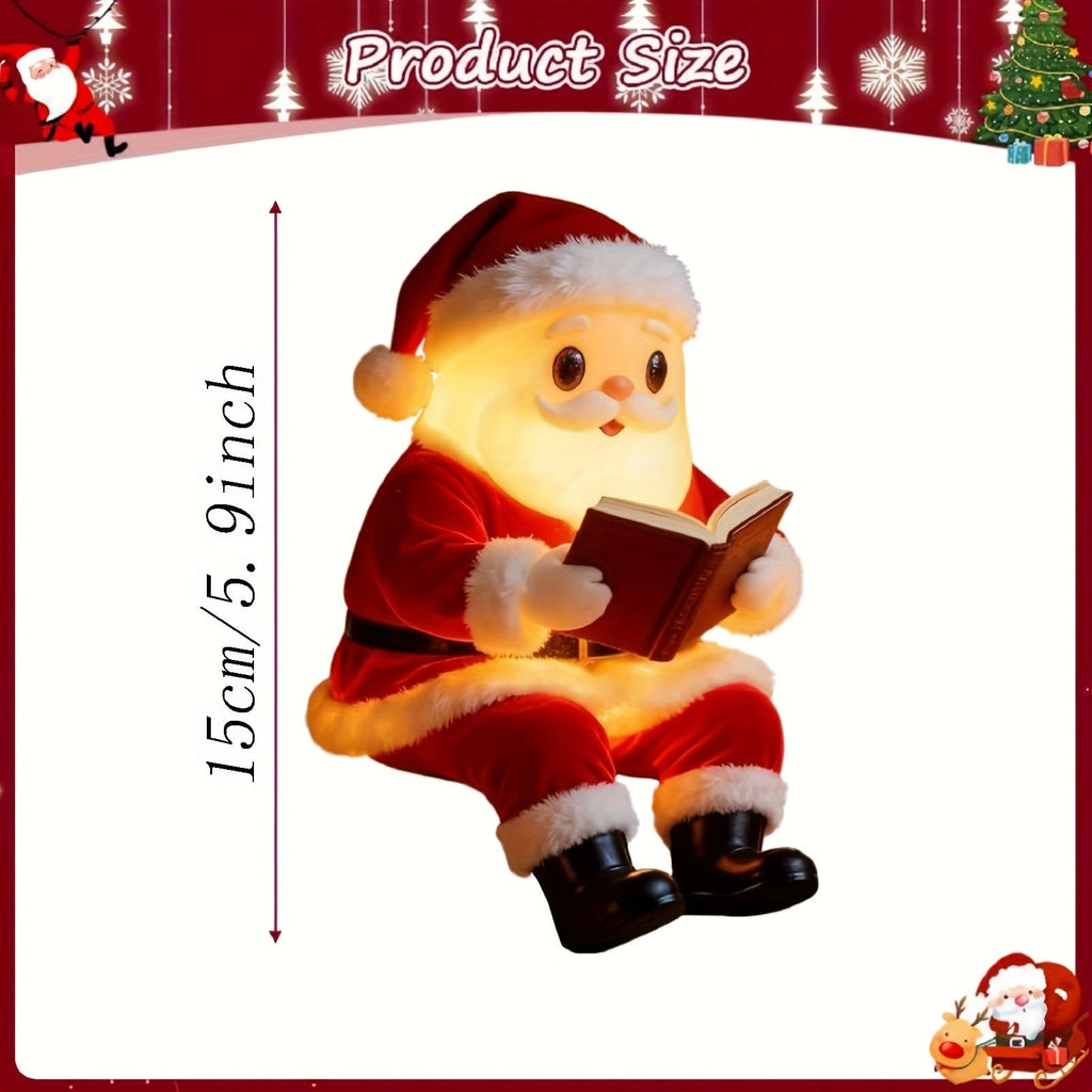 Sevair Deco Santa Night Light with Warm Christmas Glow 3
