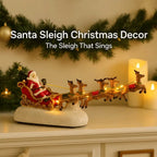 Sevair Deco Santa Sleigh Figurine with Lights and Music 1