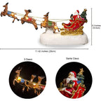 Sevair Deco Santa Sleigh Figurine with Lights and Music 3
