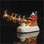 Sevair Deco Santa Sleigh Figurine with Lights and Music 5
