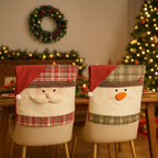 Sevair Deco Santa Snowman Christmas Chair Covers 1