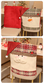 Sevair Deco Santa Snowman Christmas Chair Covers 14