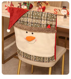 Sevair Deco Santa Snowman Christmas Chair Covers 15