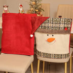 Sevair Deco Santa Snowman Christmas Chair Covers 5