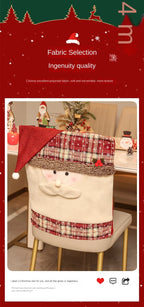 Sevair Deco Santa Snowman Christmas Chair Covers 9