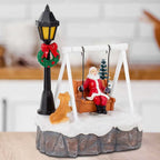 Sevair Deco Santa Swing Christmas Village Figurine three quarter home view