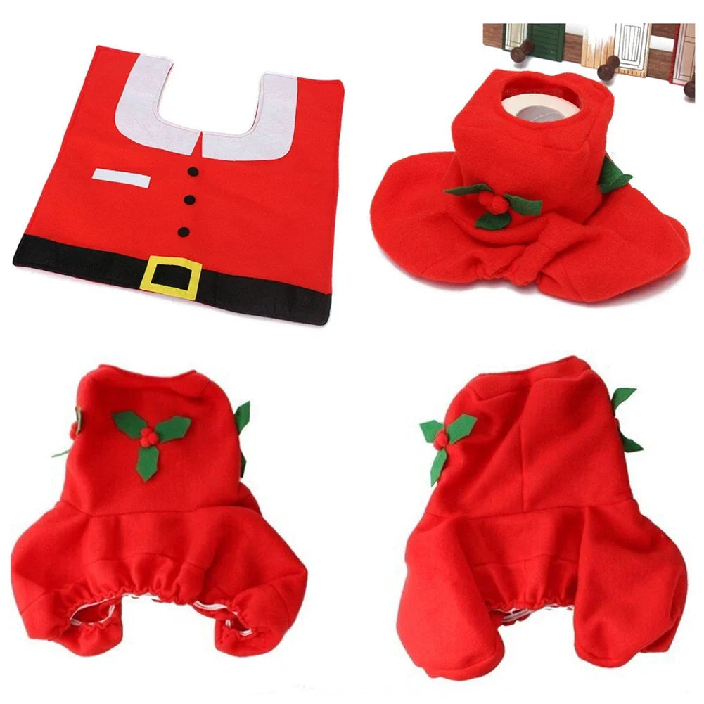 Sevair Deco Santa Toilet Cover Set 3 Piece 10