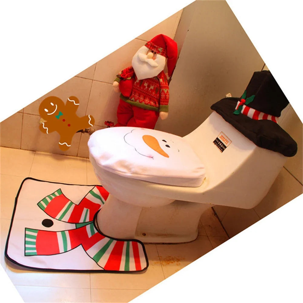Sevair Deco Santa Toilet Cover Set 3 Piece 11