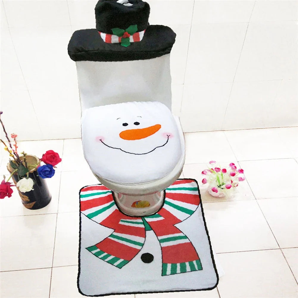 Sevair Deco Santa Toilet Cover Set 3 Piece 12