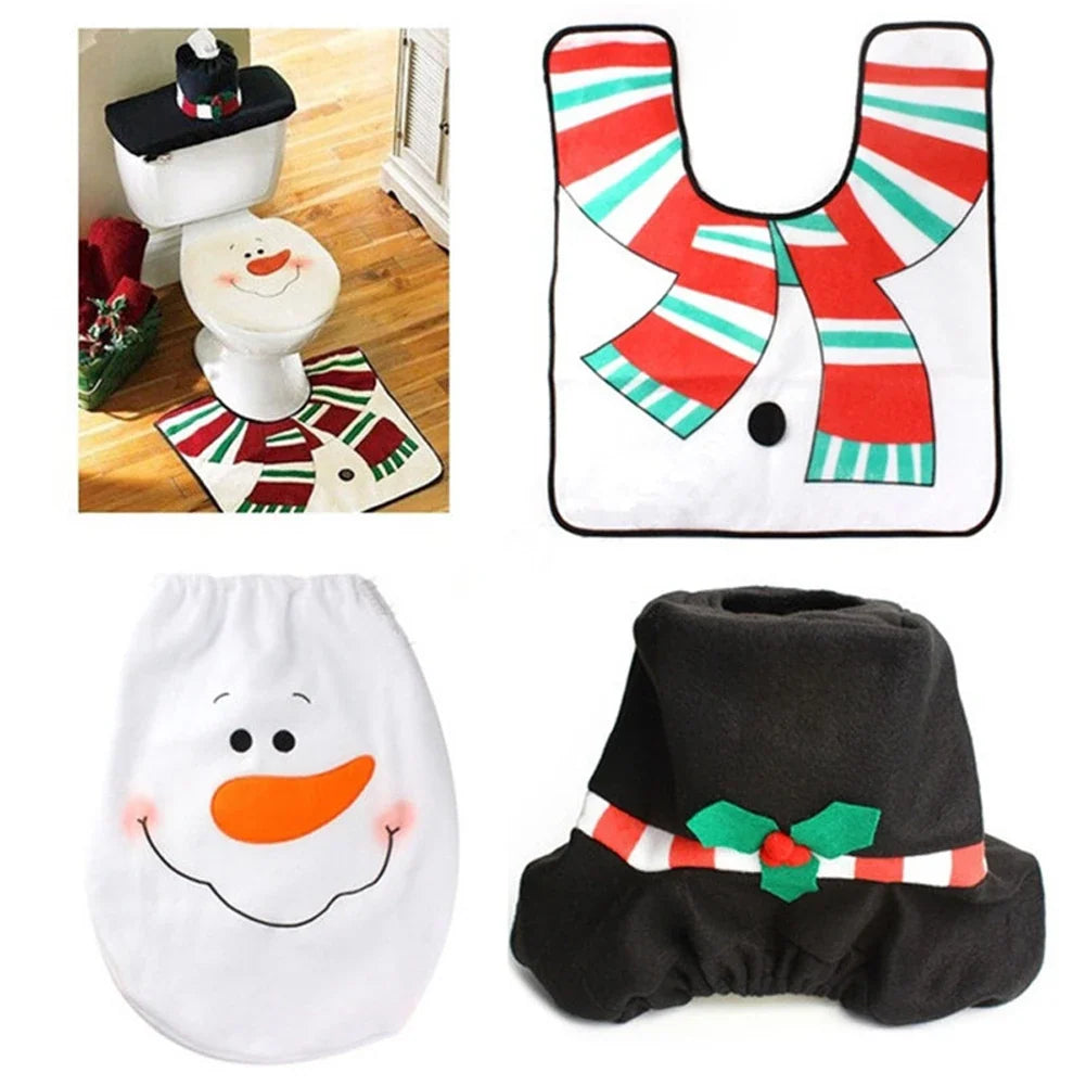 Sevair Deco Santa Toilet Cover Set 3 Piece 13