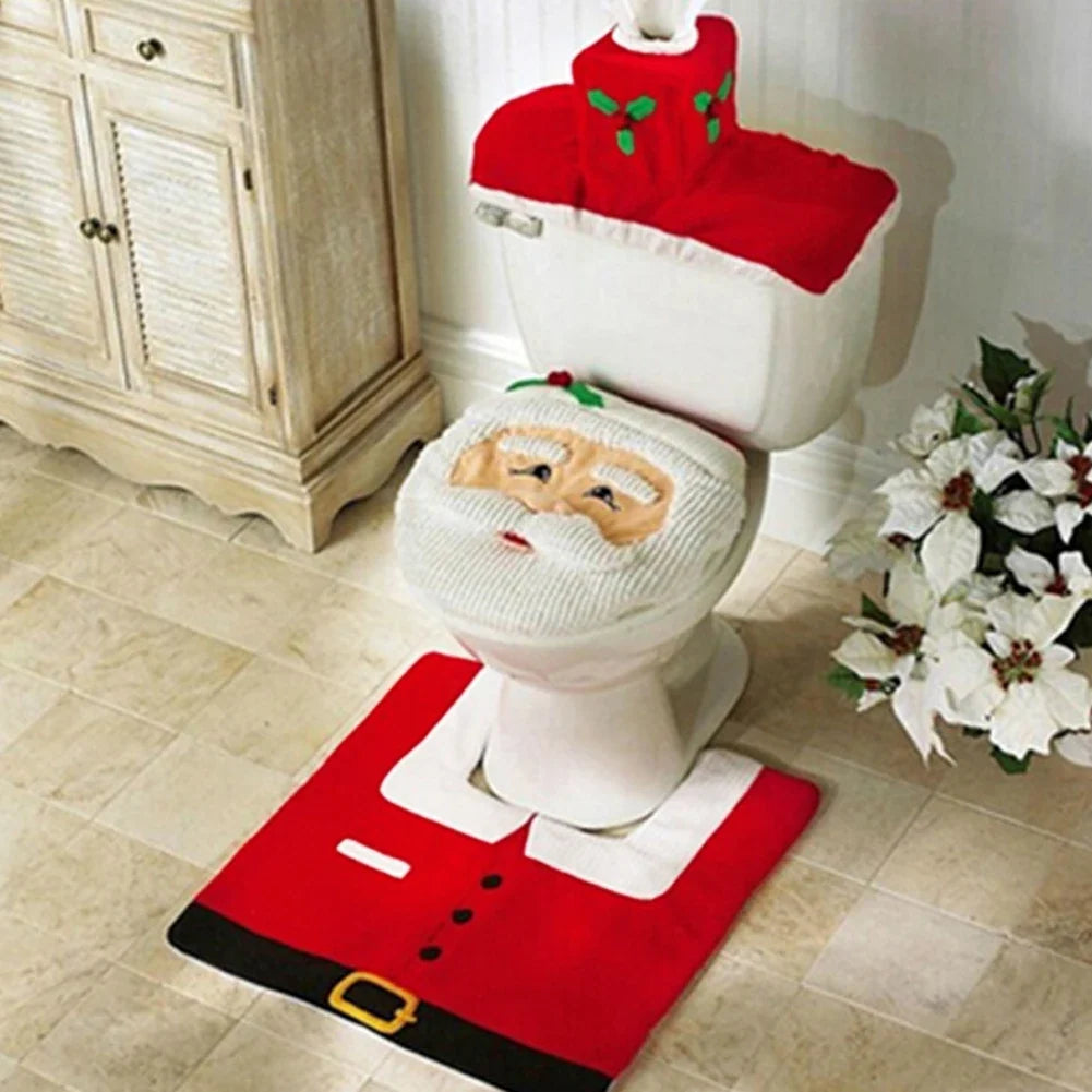 Sevair Deco Santa Toilet Cover Set 3 Piece 8