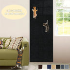 Sevair Deco Self Adhesive Cat Scratching Wall Mat black view