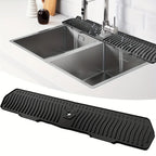 Sevair Deco Self-Draining Silicone Sink Faucet Mat 10
