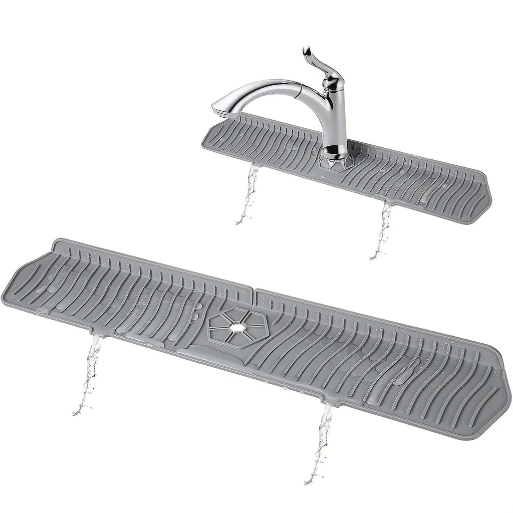 Sevair Deco Self-Draining Silicone Sink Faucet Mat 11
