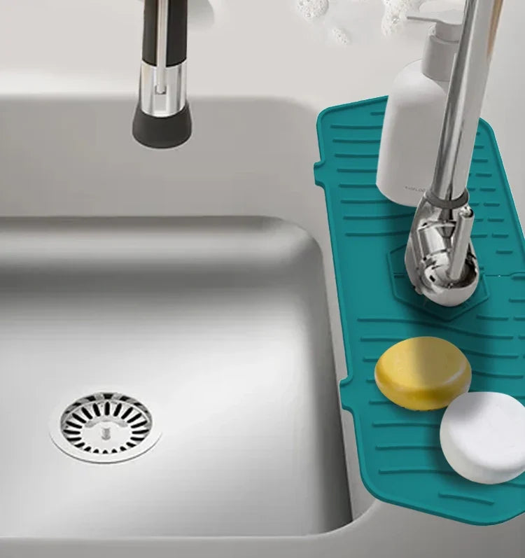 Sevair Deco Self-Draining Silicone Sink Faucet Mat 22
