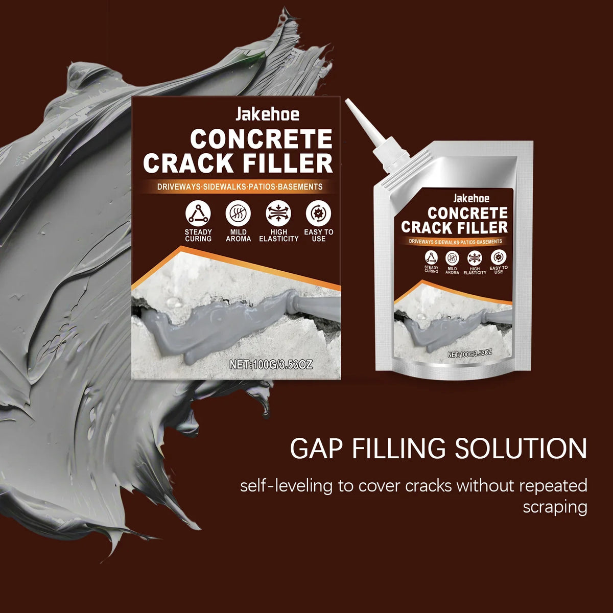 Sevair Deco Self-Leveling Concrete Crack Filler 16