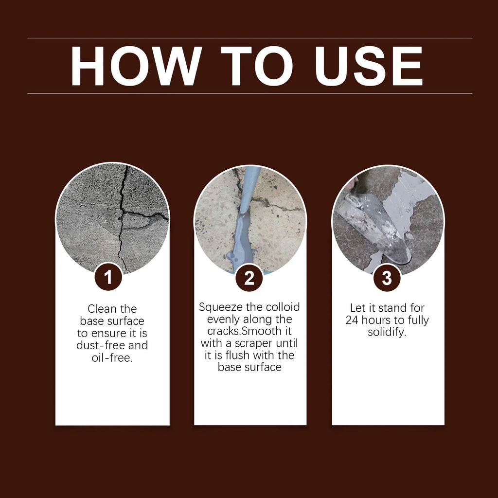 Sevair Deco Self-Leveling Concrete Crack Filler 6