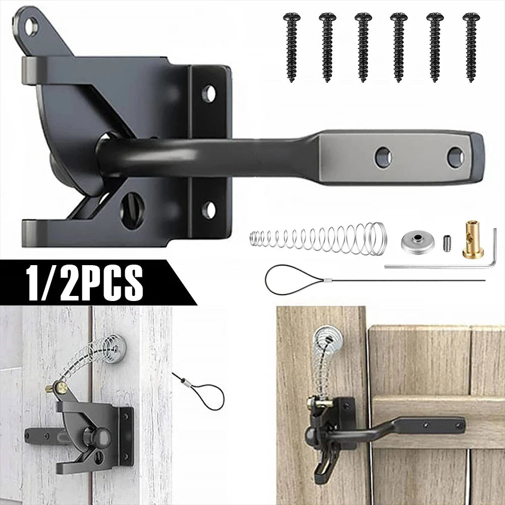 Sevair Deco Self-Locking Gate Latch with Cable Release 2