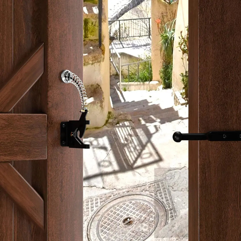 Sevair Deco Self-Locking Gate Latch with Cable Release 8