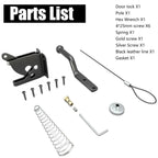 Sevair Deco Self-Locking Gate Latch with Cable Release 9