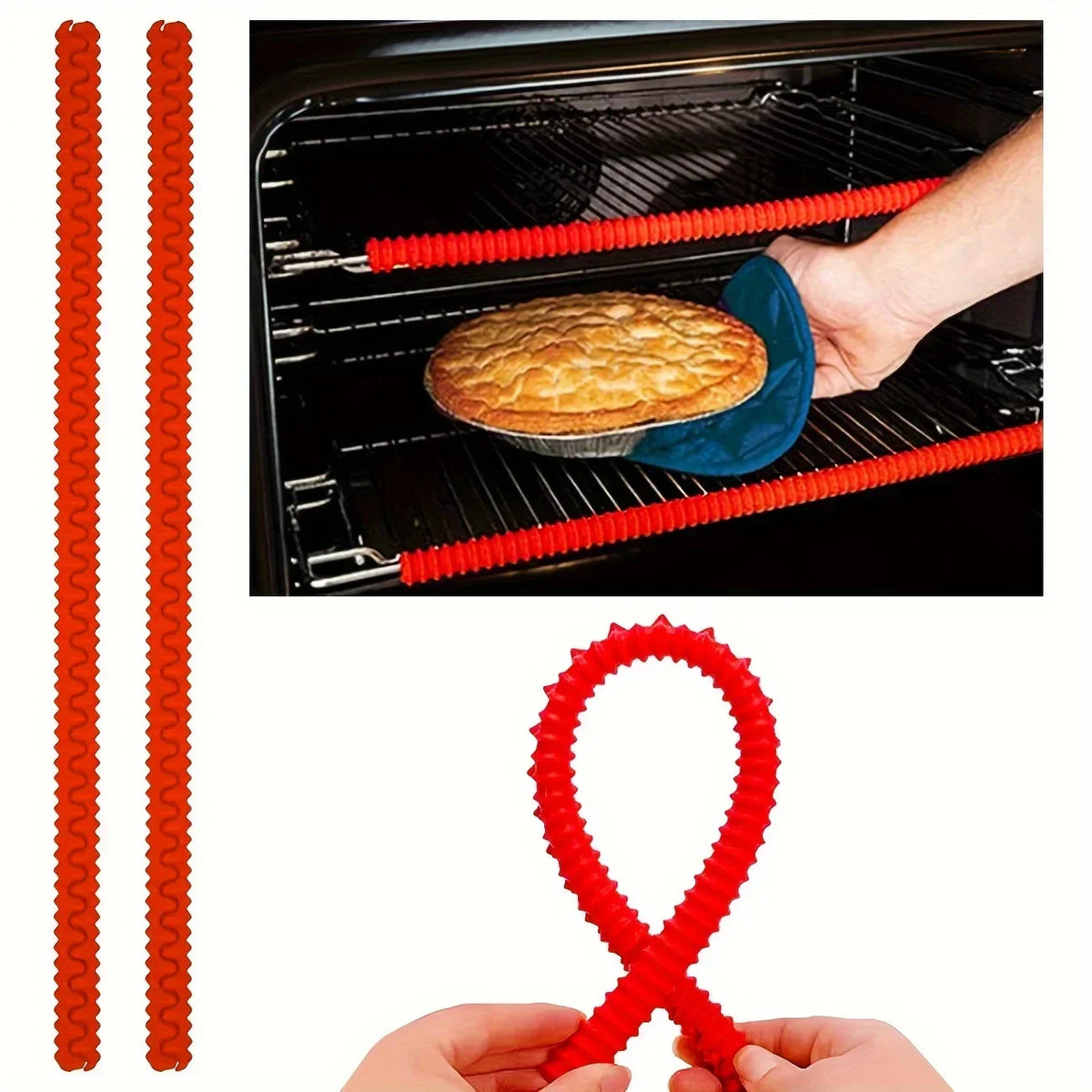 Sevair Deco Silicone Oven Rack Covers 2-Pack 3
