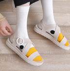 Sevair Deco Silly Goose Socks with Orange Beak Toes casual style