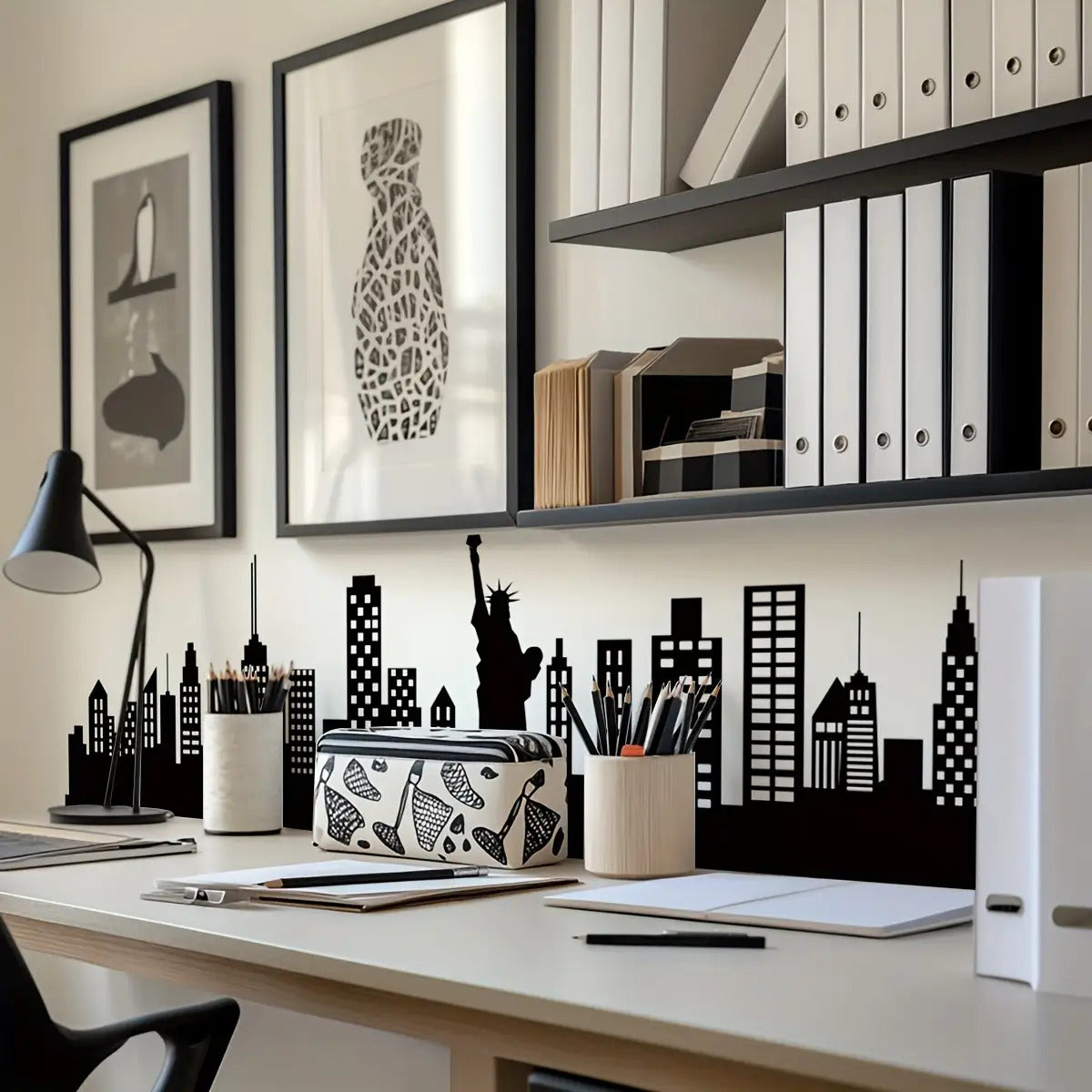 Sevair Deco Skyline Wall Decal for Modern Rooms 3