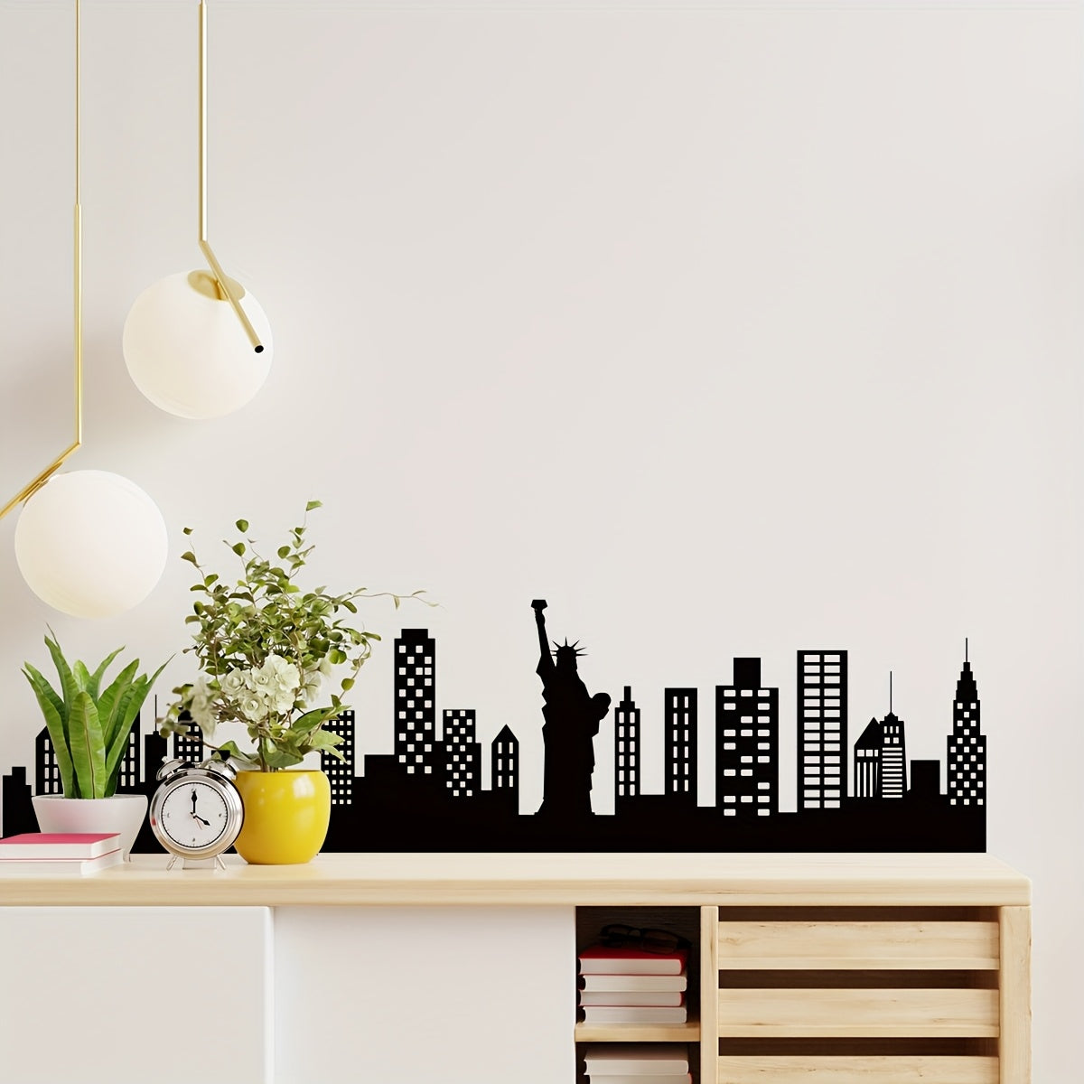 Sevair Deco Skyline Wall Decal for Modern Rooms 6