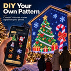 Sevair Deco Smart LED Curtain Lights for Christmas custom patterns