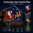 Sevair Deco Smart LED Curtain Lights for Christmas festive scenes