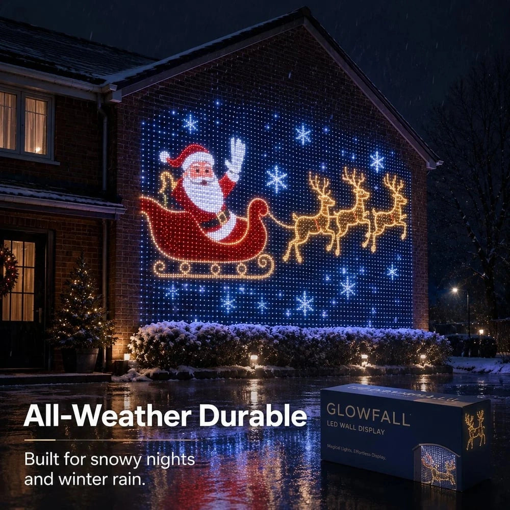 Sevair Deco Smart LED Curtain Lights for Christmas outdoor display