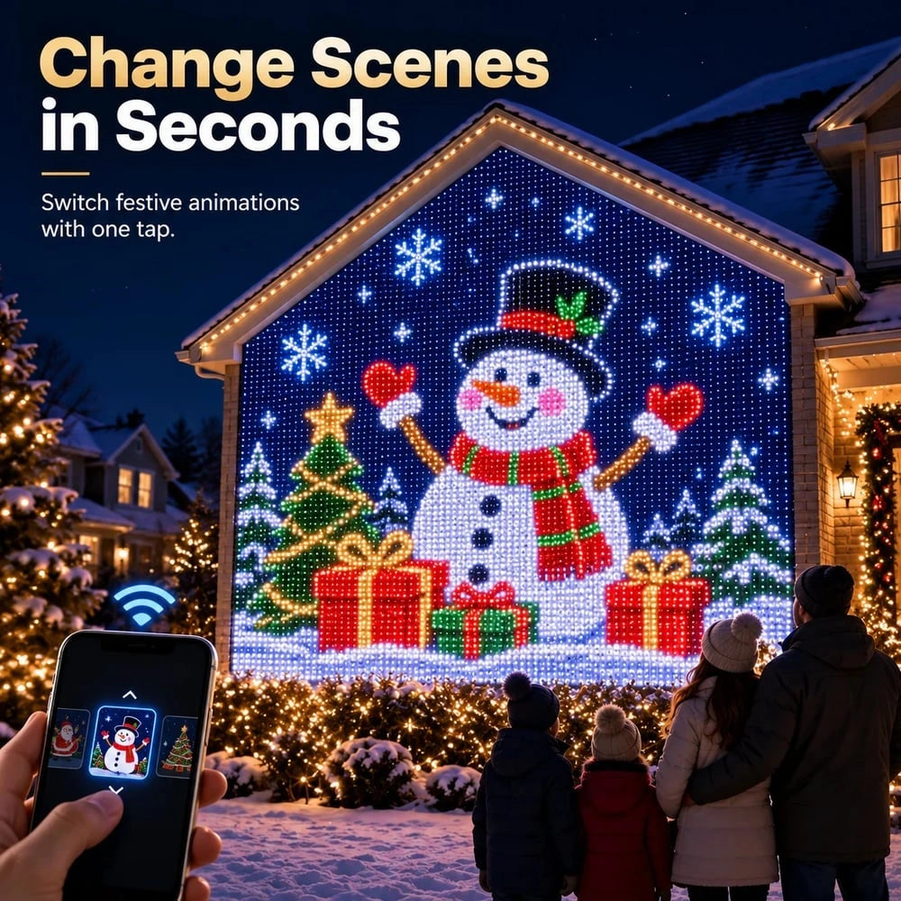 Sevair Deco Smart LED Curtain Lights for Christmas scene control