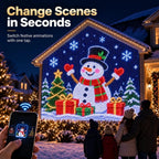 Sevair Deco Smart LED Curtain Lights for Christmas scene control