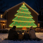 Sevair Deco Smart LED Curtain Lights for Christmas tree scene